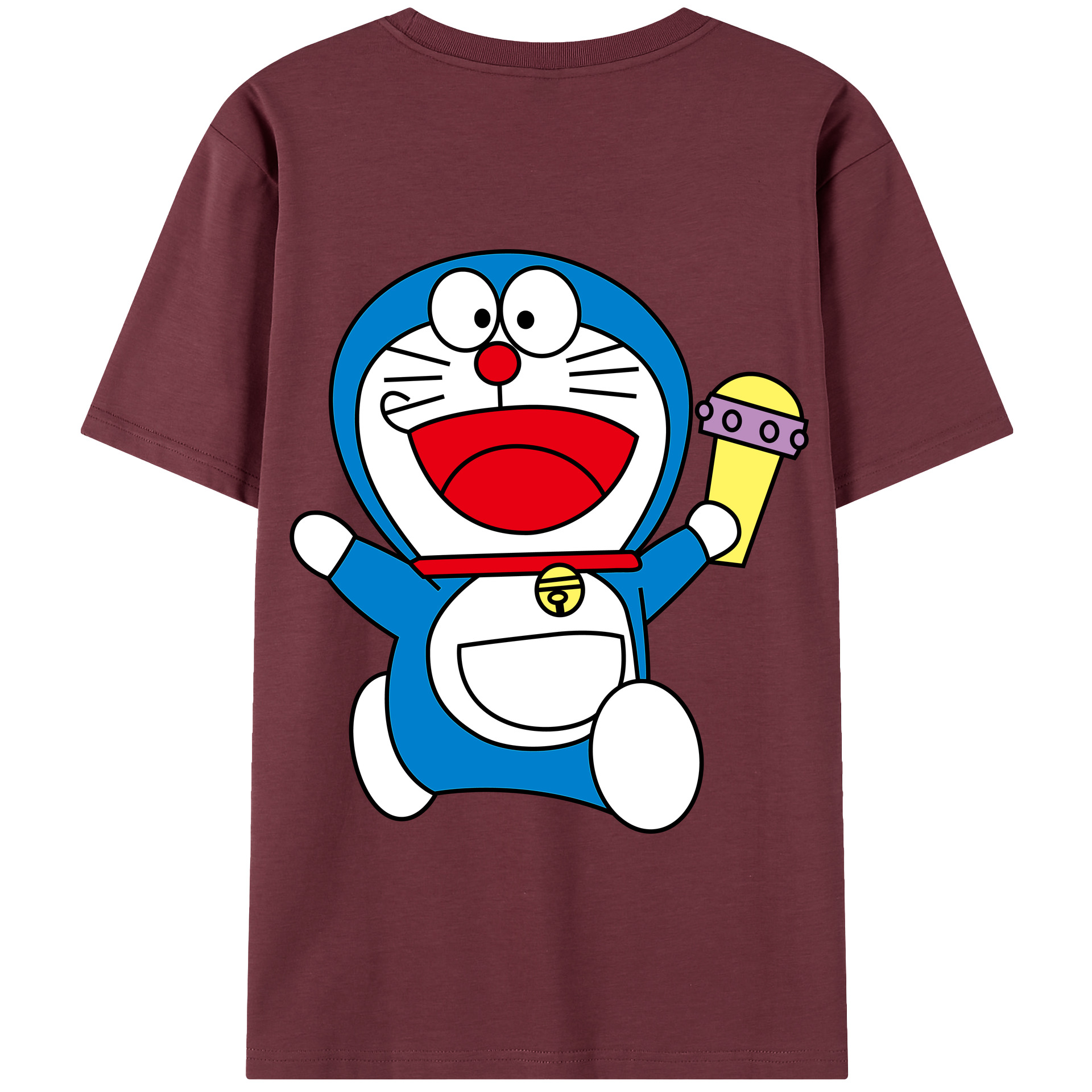 （画像用） ドラえもん Doraemon 綿100％半袖Tシャツ（背面プリント）
